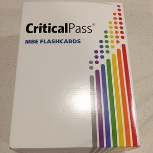 Critical Pass MBE Flashcards